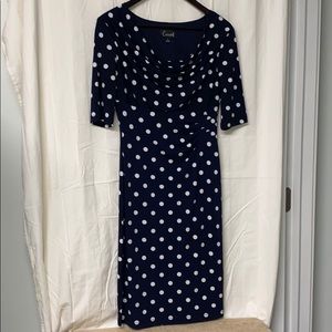 SOLD Blue Polka Dot Dress, 6